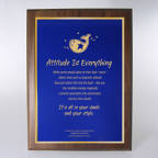 View larger image of Character Award Plaque - Full-Size - Blue w/ Gold
